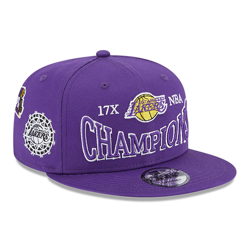 NEW ERA LOS ANGELES LAKERS CHAMPIONS PATCH 9FIFTY SNAPBACK CAP 'PURPLE/GOLD'