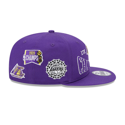 NEW ERA LOS ANGELES LAKERS CHAMPIONS PATCH 9FIFTY SNAPBACK CAP 'PURPLE/GOLD'