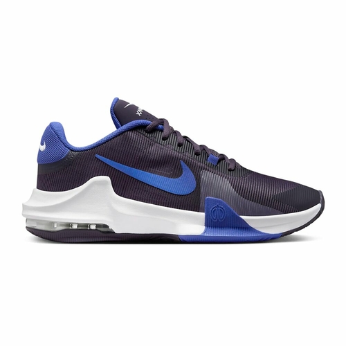 Nike Nike Air Max Impact 4 Basketball Shoes Dark Raisin White Astronomy Blue NBA