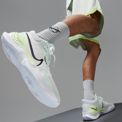 NIKE RENEW ELEVATE 3 BASKETBALL SHOES 'BARELY GREEN/FOOTBALL GREY'