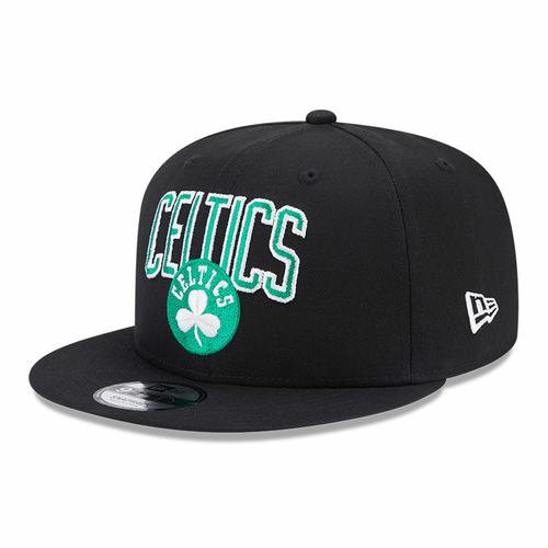 NEW ERA BOSTON CELTICS NBA PATCH 9FIFTY SNAPBACK CAP 'BLACK/GREEN'