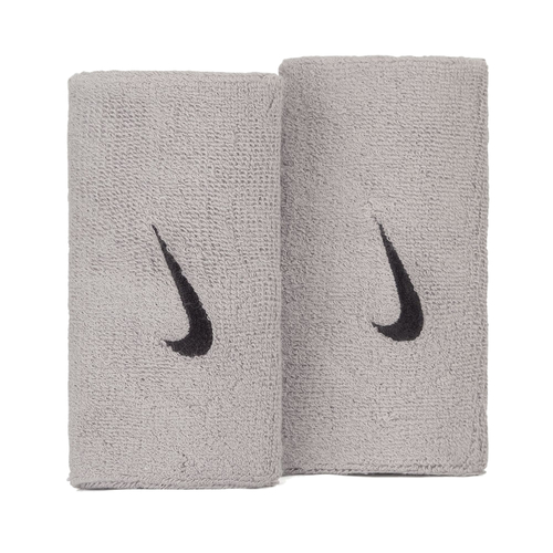 NIKE SWOOSH DOUBLEWIDE WRISTBAND (1 PAIR) 'GREY'