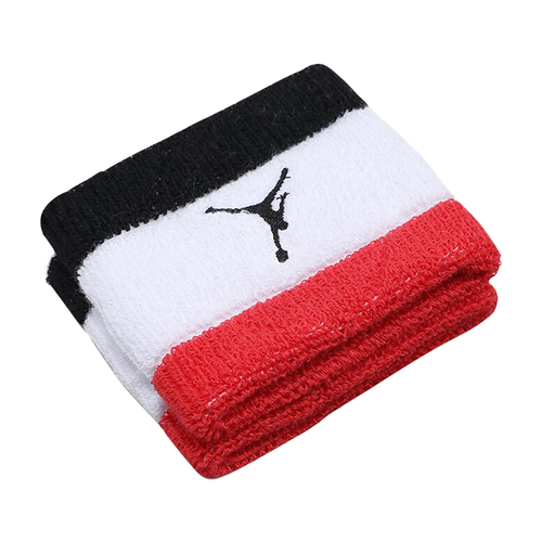 JORDAN DRI-FIT TERRY (1 PAIR) WRISTBAND 'RED/WHITE/BLACK'