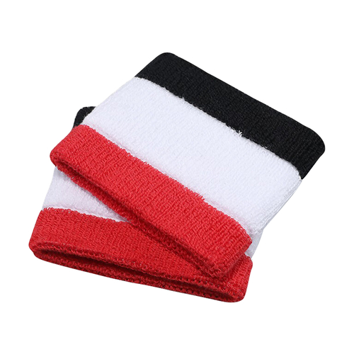 JORDAN DRI-FIT TERRY (1 PAIR) WRISTBAND 'RED/WHITE/BLACK'