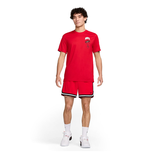 NIKE DNA DRI-FIT 6 INCHES UV WOVEN BASKETBALL SHORTS 'RED'