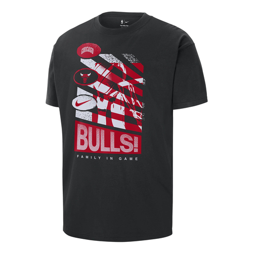 NIKE CHICAGO BULLS COURTSIDE NBA T-SHIRT 'BLACK'