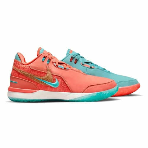 Nike Nike Zoom Lebron Nxxt Gen Ampd Ep Basketball Shoes Mineral Blue Pink NBA