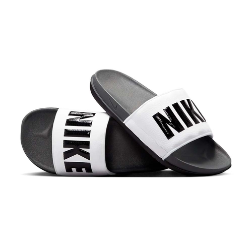 NIKE OFFCOURT SLIDES 'DARK GREY/WHITE/BLACK'