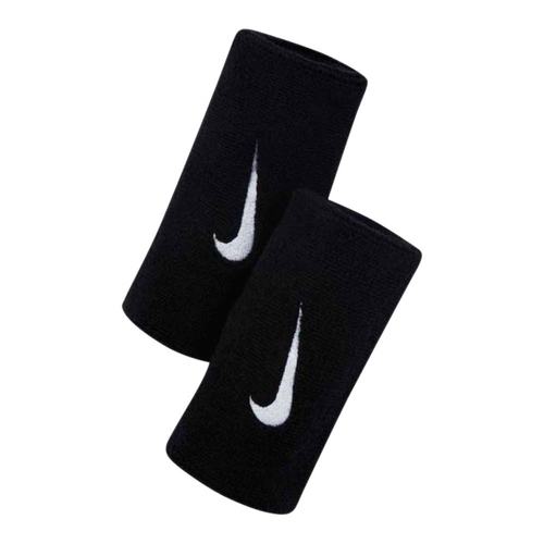 NIKE SWOOSH DOUBLEWIDE (1 PAIR) WRISTBANDS 'BLACK'