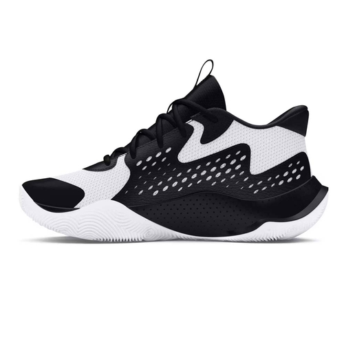 UA JET '23 BASKETBALL SHOES 'WHITE/BLACK'