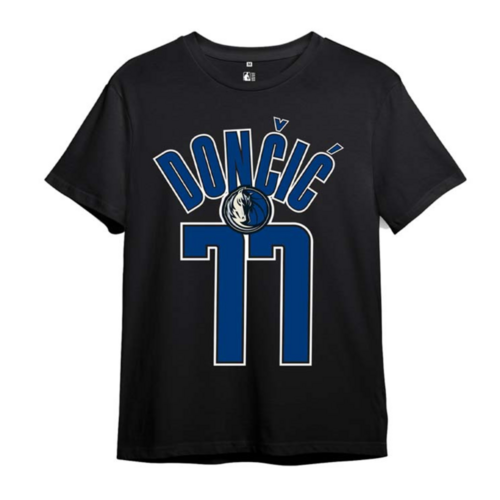 NBA LUKA DONCIC PRINTED OVERSIZED T-SHIRT 'BLACK'