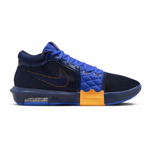 Blue and gold nike shoes deals