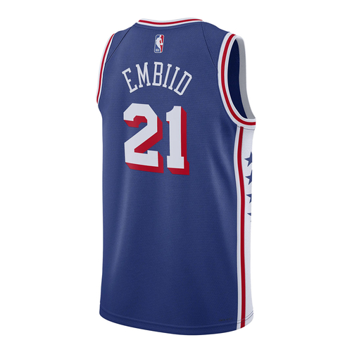 NIKE JOEL EMBIID PHILADELPHIA 76ERS 2023/24 ICON EDITION DRI-FIT NBA SWINGMAN JERSEY 'BLUE'