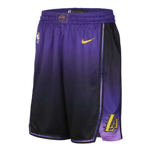 NIKE LOS ANGELES LAKERS 2024/25 CITY EDITION DRI-FIT SWINGMAN SHORTS 'PURPLE'