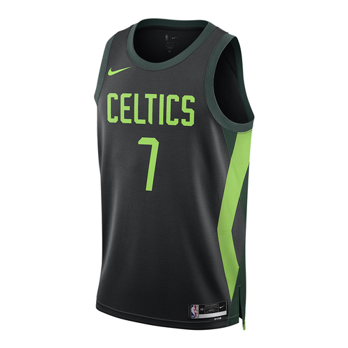 NIKE JAYLEN BROWN BOSTON CELTICS 2024/25 CITY EDITION DRI-FIT NBA SWINGMAN JERSEY 'BLACK'