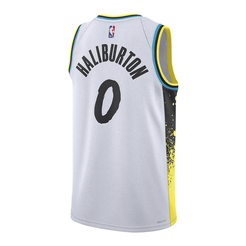 NIKE TYRESE HALIBURTON INDIANA PACERS 2024/25 CITY EDITION DRI-FIT NBA SWINGMAN JERSEY 'WHITE'