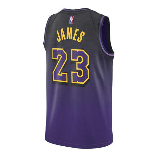 NIKE LEBRON JAMES LOS ANGELES LAKERS 2024/25 CITY EDITION DRI-FIT NBA SWINGMAN JERSEY 'PURPLE'