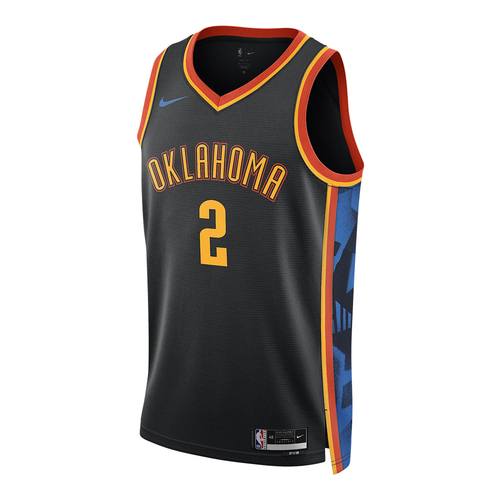 NIKE SHAI GILGEOUS-ALEXANDER OKLAHOMA CITY THUNDER 2024/25 CITY EDITION DRI-FIT NBA SWINGMAN JERSEY 'BLACK'