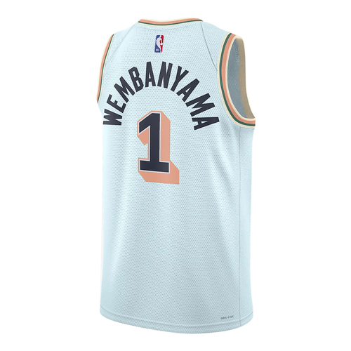 NIKE VICTOR WEMBANYAMA SAN ANTONIO SPURS 2024/25 CITY EDITION DRI-FIT NBA SWINGMAN JERSEY 'GLACIER BLUE'