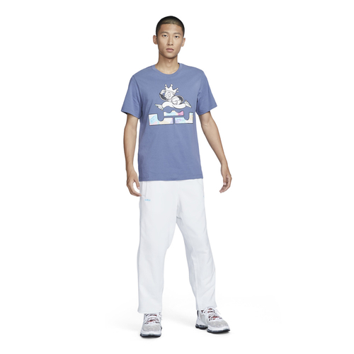 NIKE LEBRON BASKETBALL T-SHIRT 'DIFFUSED BLUE'