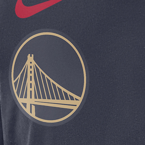 NIKE GOLDEN STATE WARRIORS COURTSIDE CITY EDITION NBA MAX90 LONG-SLEEVE T-SHIRT 'NAVY BLUE'