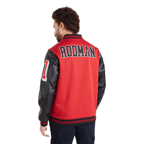 NBA DENNIS RODMAN CHICAGO BULLS VARSITY JACKET 'RED'