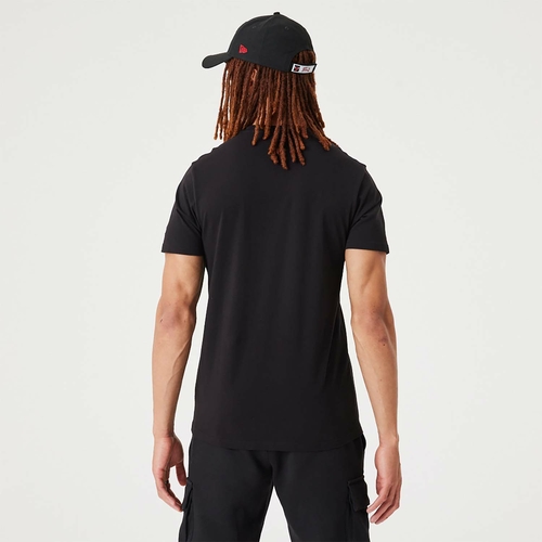 NEW ERA NBA SCRIPT LOGO T-SHIRT 'BLACK/WHITE'