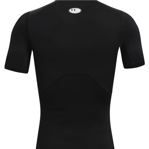 UA HEATGEAR SHORT SLEEVE COMPRESSION T-SHIRT 'BLACK'