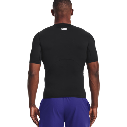 UA HEATGEAR SHORT SLEEVE COMPRESSION T-SHIRT 'BLACK'