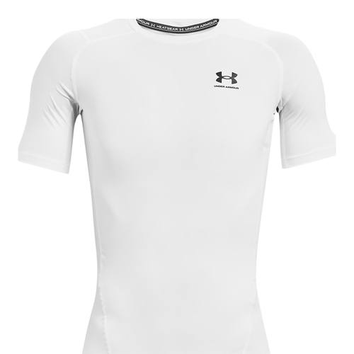 UA HEATGEAR SHORT SLEEVE COMPRESSION T-SHIRT 'WHITE'