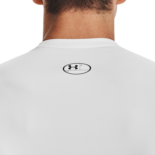 UA HEATGEAR SHORT SLEEVE COMPRESSION T-SHIRT 'WHITE'