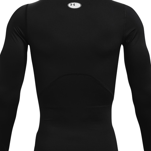 UA HEATGEAR LONG SLEEVE COMPRESSION T-SHIRT 'BLACK'