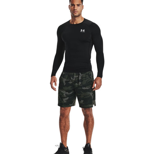 UA HEATGEAR LONG SLEEVE COMPRESSION T-SHIRT 'BLACK'