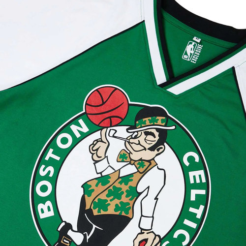 NBA BOSTON CELTICS CONTRAST COLOUR OVERSIZED T-SHIRT 'GREEN'