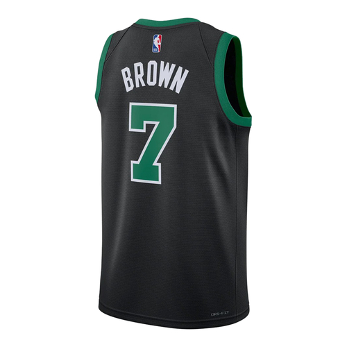 NIKE JAYLEN BROWN BOSTON CELTICS STATEMENT EDITION DRI-FIT NBA SWINGMAN JERSEY 'BLACK'