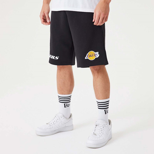 NEW ERA LOS ANGELES LAKERS NBA WORDMARK OVERSIZED SHORTS 'BLACK'