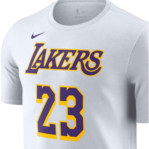 NIKE LEBRON JAMES LOS ANGELES LAKERS #23 NBA T-SHIRT 'WHITE'