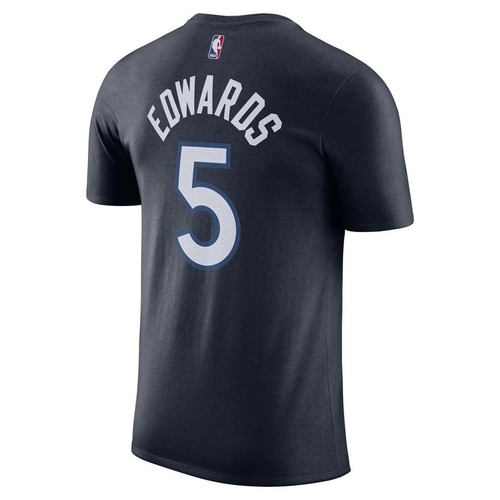 NIKE ANTHONY EDWARDS MINNESOTA TIMBERWOLVES #5 NBA T-SHIRT 'NAVY BLUE'