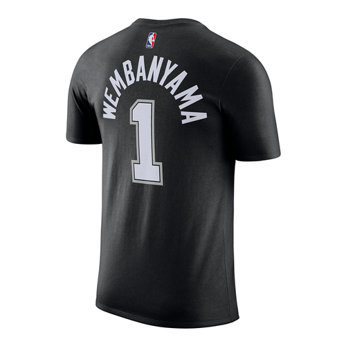 NIKE VICTOR WEMBANYAMA SAN ANTONIO SPURS NBA T-SHIRT 'BLACK'