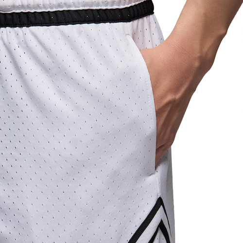 JORDAN SPORT DRI-FIT MESH DIAMOND SHORTS 'WHITE'
