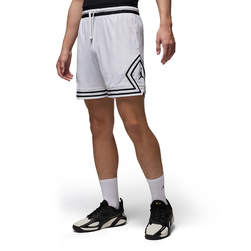 JORDAN SPORT DRI-FIT MESH DIAMOND SHORTS 'WHITE'