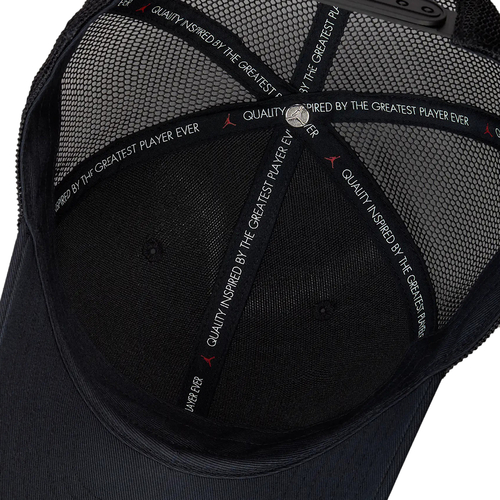 JORDAN RISE STRUCTURED TRUCKER CAP 'BLACK'