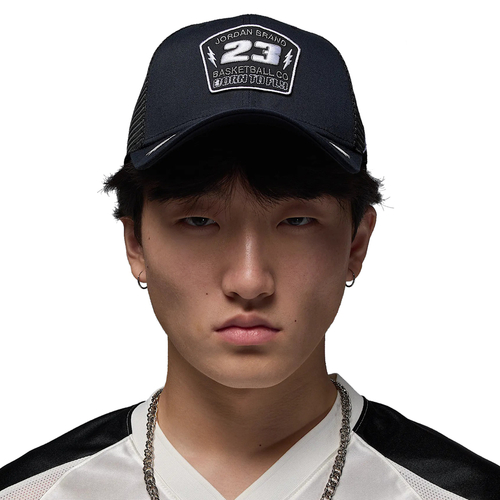 JORDAN RISE STRUCTURED TRUCKER CAP 'BLACK'