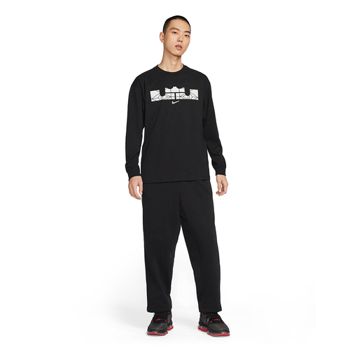 NIKE LEBRON MAX90 LONG-SLEEVE BASKETBALL T-SHIRT 'BLACK'