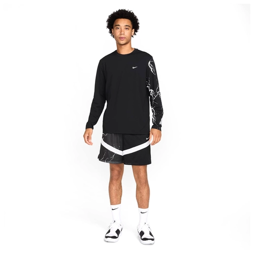 NIKE JA MORANT DRI-FIT ICON 6 INCHES SHORTS 'BLACK/WHITE'