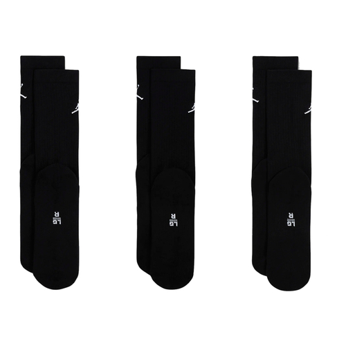 JORDAN EVERYDAY CREW SOCKS (3 PAIRS) 'BLACK'