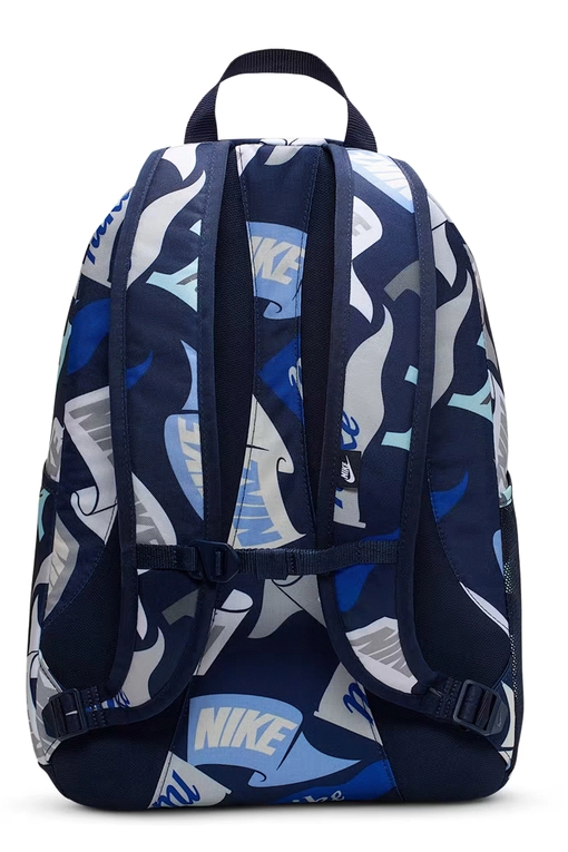 blue and white nike backpack