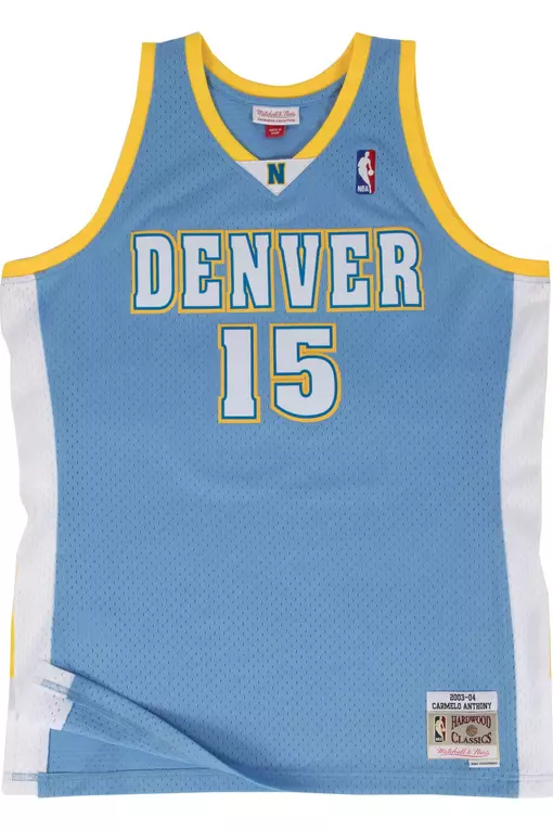 SWINGMAN JERSEY DENVER NUGGETS ROAD 2003-04 CARMELO ANTHONY 'BLUE'