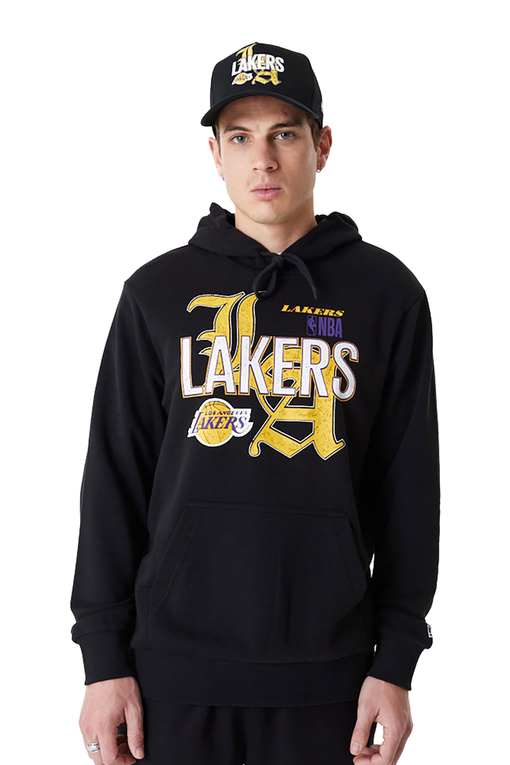 New Era - New Era Los Angeles Lakers NBA Team Graphic Pullover Hoodie 'Black' - NBA