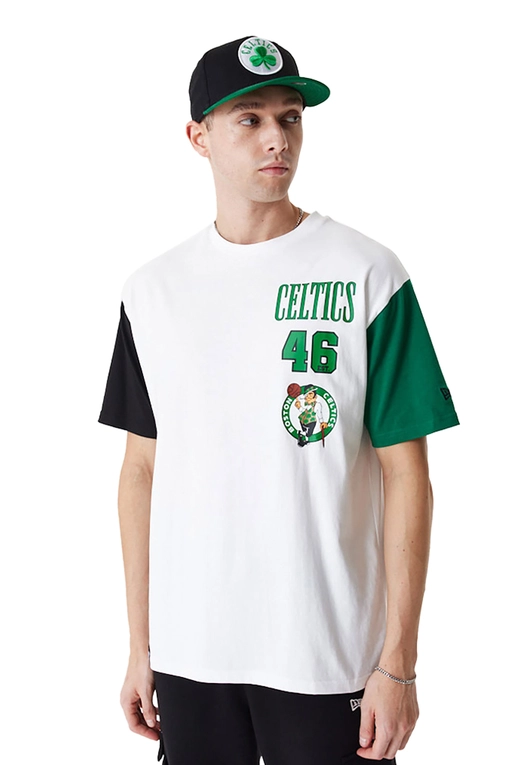New Era - New Era Boston Celtics NBA Cut Sew Oversized T-Shirt 'White' - NBA